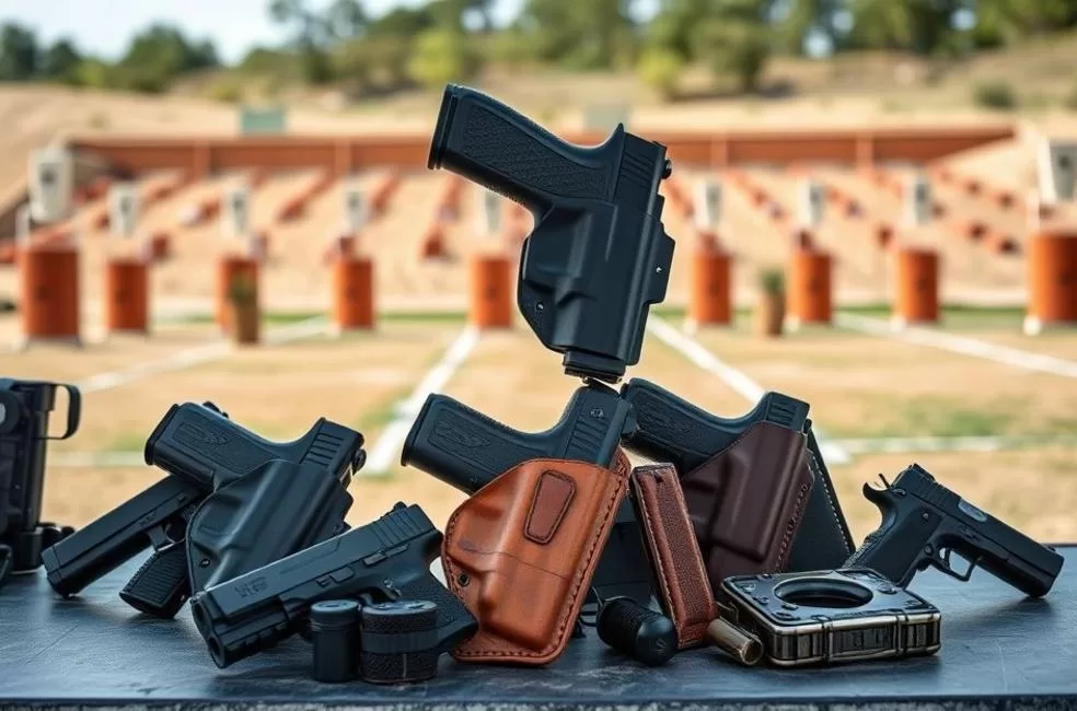 Coldres em Comparação: Kydex, Couro e Neoprene para Atiradores